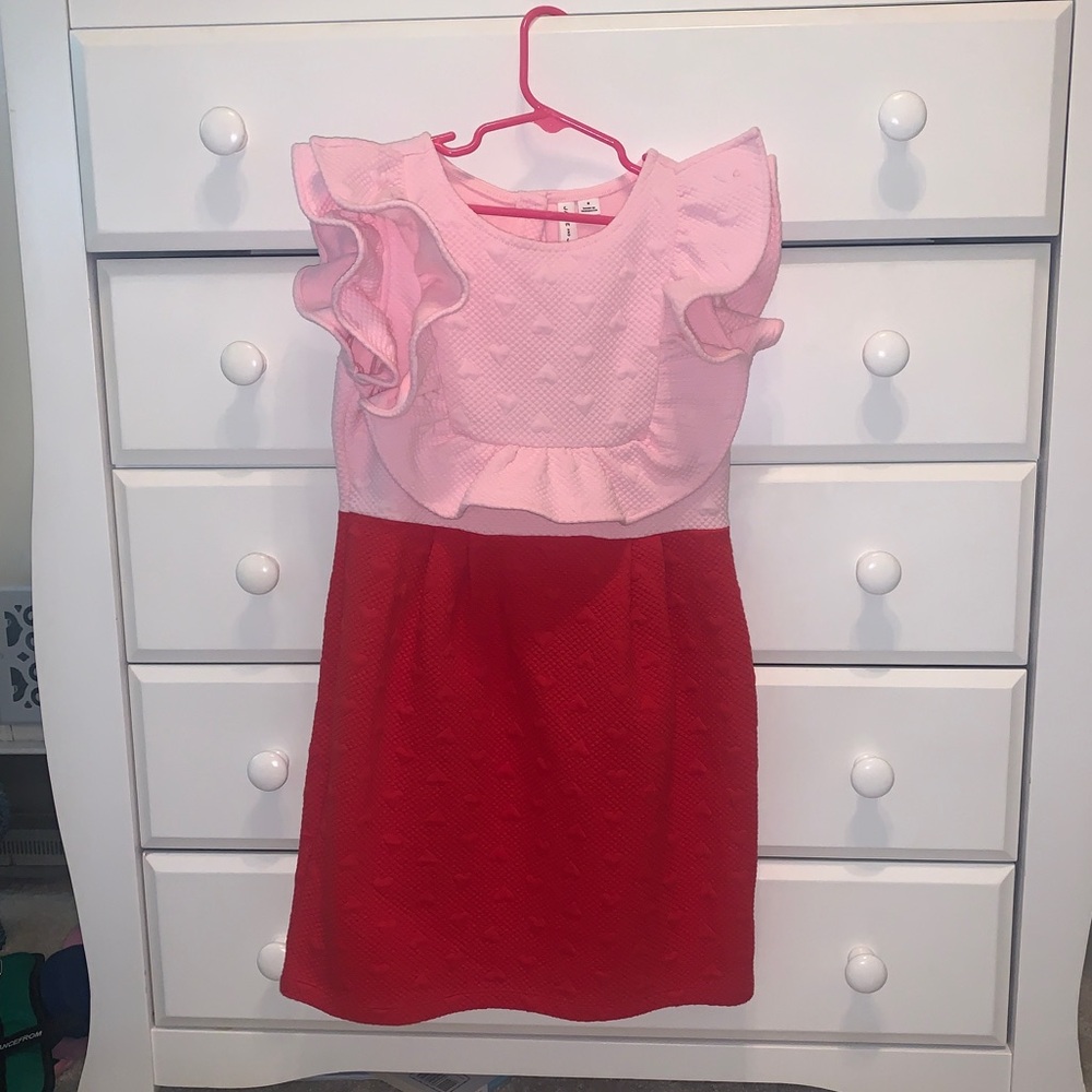 Pink and Red Kids Dress